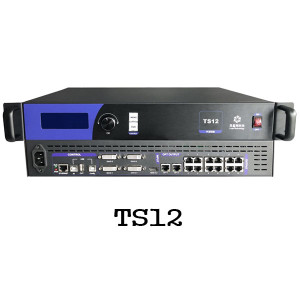 Linsn TS12 sending card 1xHDMI2.0 and 4xDVI inputs Supports up to 7.8 million pixels,audio input is no supported,12 Network port